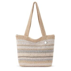 The Sak Tan and Cream Striped Shoulder Bag